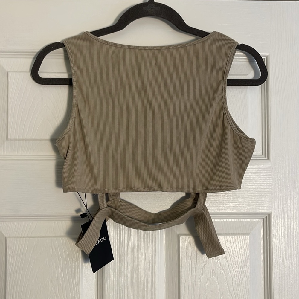 Solado Ribbed Cut Out Sleeveless Tank Top - Picture 6 of 6